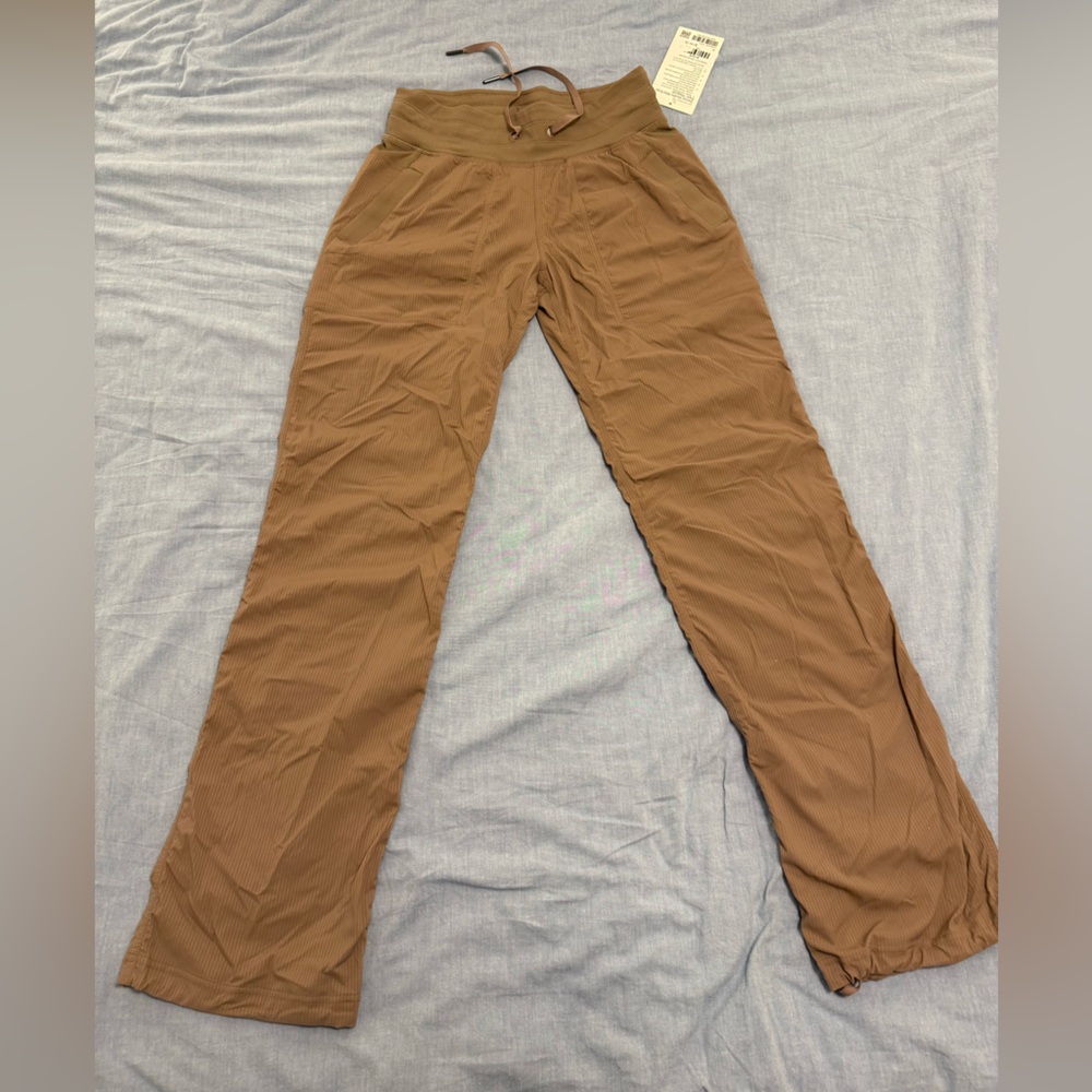 NWT Lululemon Dance Studio Mid Rise Pants - Size 4, light brown